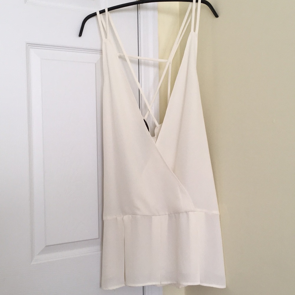 Nasty Gal deep V dress